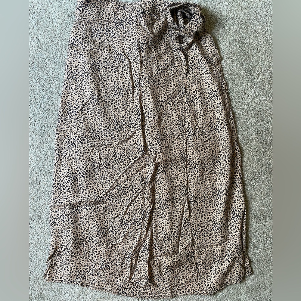 Small Urban Romantics Leopard Wrap Maxi Skirt
